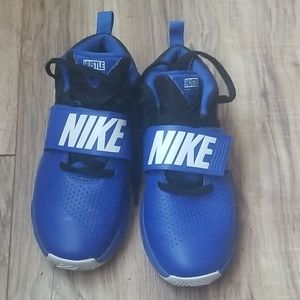 Blue Nike shoes